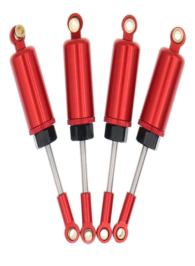 Treehobby Aluminum Upgrades Replacement Accessories Compatible with Hyper Go H14bm MJX 14209 14210 1/14 RC Upgrade Parts,Red (Front & Rear Shock Absorbers) - Image 2